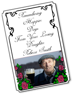 cambridge funeral card draft sample